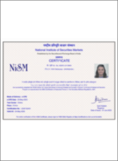 nism certificate download